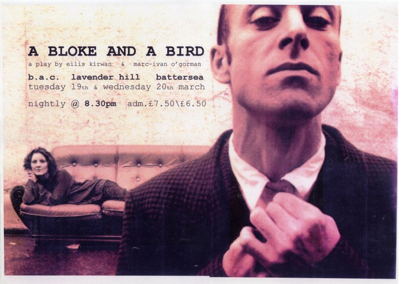 bloke &amp; a bird poster